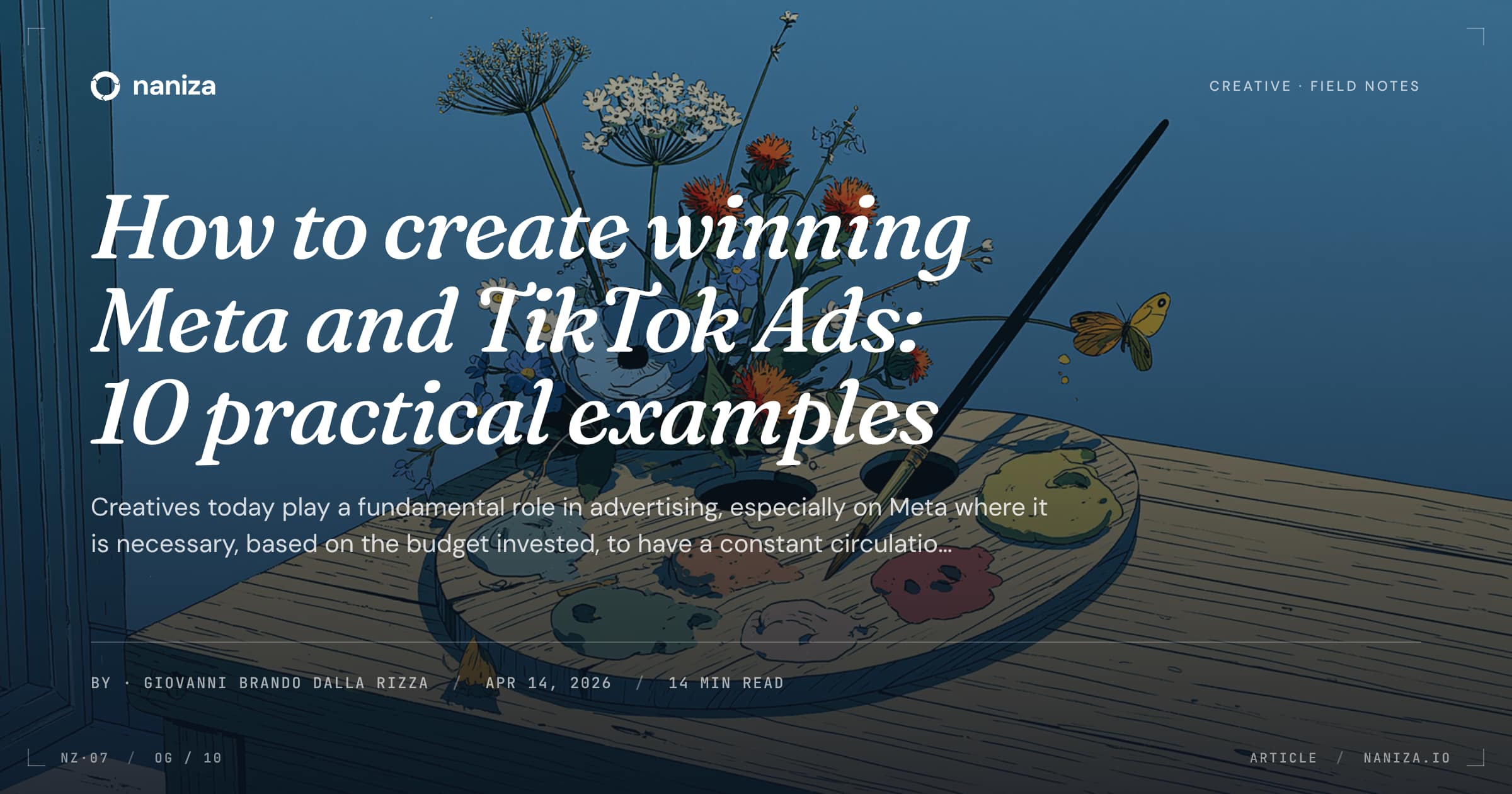 Meta Ads creatives: 10 examples and a scalable process (2026) — Naniza